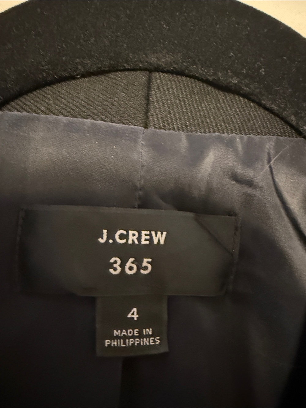 JCrew 365 Black Collarless Open Blazer Jacket - Picture 3 of 5